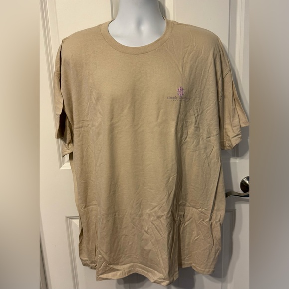 Simply Southern Tops - Simply Southern Beige Short Sleeve Tee